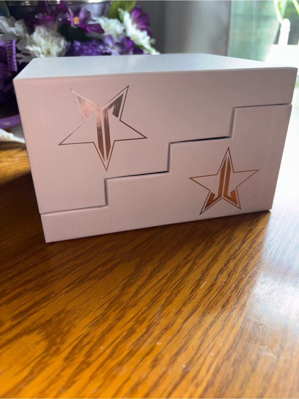 Jeffree Star Pink and Rose Gold Star Logo Makeup Box